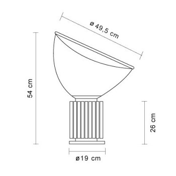 Floorlamp Taccia by Pier Giacomo and Achille Castiglioni