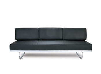 Verwandlungs - Sofa  LC5 - F by Le Corbusier (Anilinleder schwarz)