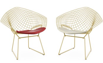 Diamond Chair by Harry Bertoia 1948 (Gold)