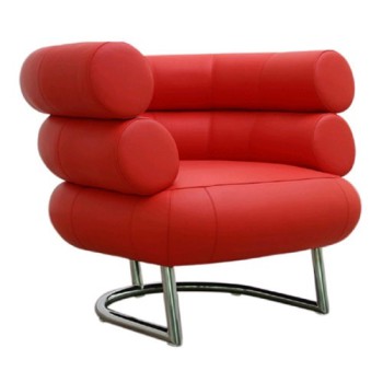 Bibendium Sessel by Eileen Gray 1924 (Anilinleder red)