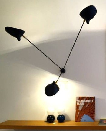 Walllamp AR3B  3 arms by Serge Mouille 1954