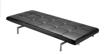 Daybed Liege PK80 by Poul Kjaerholm 1958 (Anilinleder weiss)