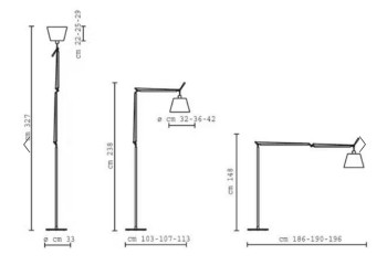 Floorlamp Tolomeo Mega Terra  Michele de Lucchi 1987
