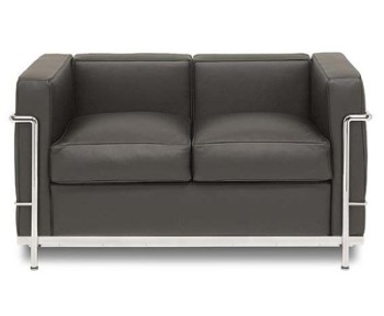 Sofa Zweisitzer LC2 (Anilinleder cognac)