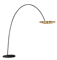 Floorlamp LED Mito Style chrome or gold