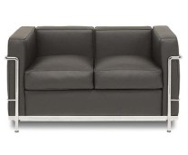 Sofa Zweisitzer LC2 (Anilinleder weiss) Sofa Zweisitzer LC2 (Anilinleder weiss)