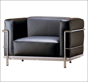 Sessel LC3 by Le Corbusier 1928 (Anilinleder darkbrown)