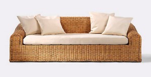 Rattan Sofa Loungesofa Fred Astaire 1978 (Polyrattan natur)