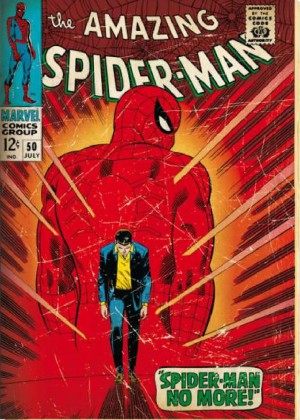 Spiderman retro cover comic