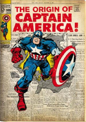 Captain America retro cover Comic