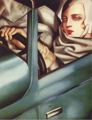 Tamara de Lempicka Green Bugatti 1925