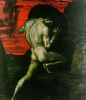 Franz von Stuck Sisyphus 1920 Jugendstil