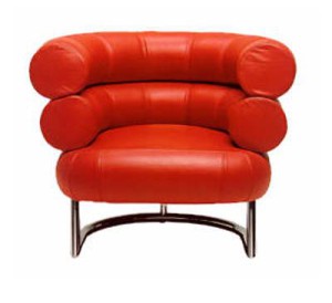 Bibendium armchair by Eileen Gray 1925 (red anilinleather)