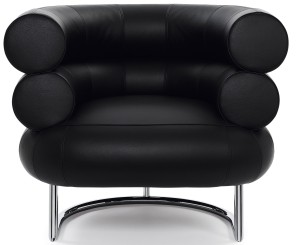 Bibendium armchair by Eileen Gray 1925 (black anilinleather)