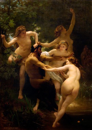William-Adolphe Bouguereau , Nymphen und Satyr 1873