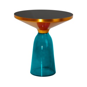 Beistelltisch Bell Table Sidetable  Glas türkis