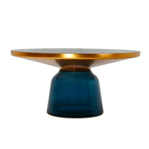 Bell Table Coffetable  blue glass