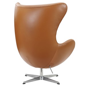 Eggchair by Arne Jacobsen 1956 (Anilinleder schwarz)