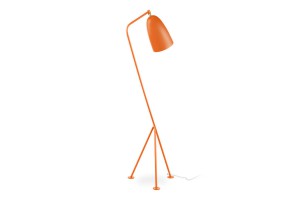 Floorlamp Grashopper by Greta Grossmann 1947 (orange)