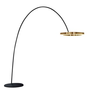 Floorlamp LED Mito Style chrome or gold