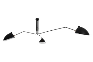 Ceilinglamp MCL-R3 (Plafonnier 3bras pivotants) designed by Serge Mouille 1958