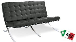 Sofa 2 seat Barcelona by Ludwig Mies van der Rohe