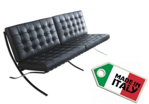 Sofa 3 seat Barcelona by Ludwig Mies van der Rohe