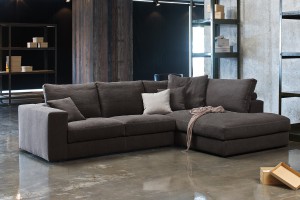 Ecksofa Summer mit Ottomane rechts by Alberta Italia