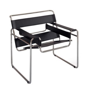 Wassily Armchair by Marcel Breuer 1925 (black cowhide)