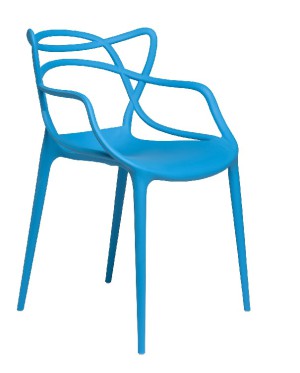 Master Chair by Philippe Starck  2010 (blue polypropylene)
