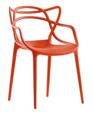 Master Chair by Philippe Starck  2010 (orange polypropylene)