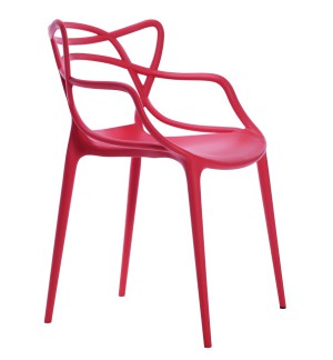 Master Chair by Philippe Starck  2010 (red polypropylene)