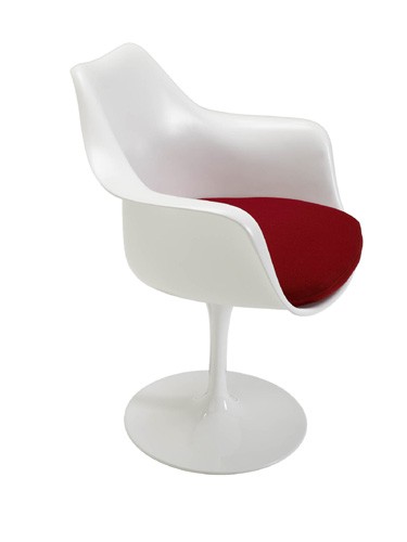 Tulip Armchair Armlehnstuhl by Eero Saarinen 1956 (cashmere white)