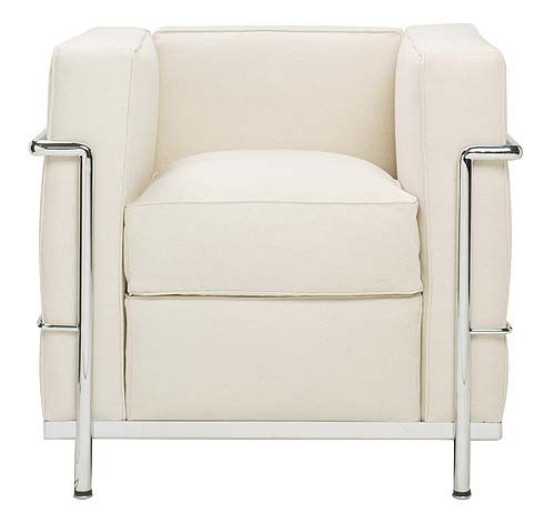 Armchair LC2 (white anilinleather)