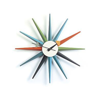 Sunburst Clock Uhr  inspired by George Nelson 1949