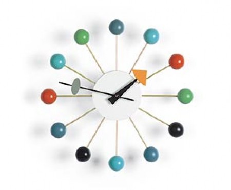 Ball Clock multicolour inspired by George Nelson 1948