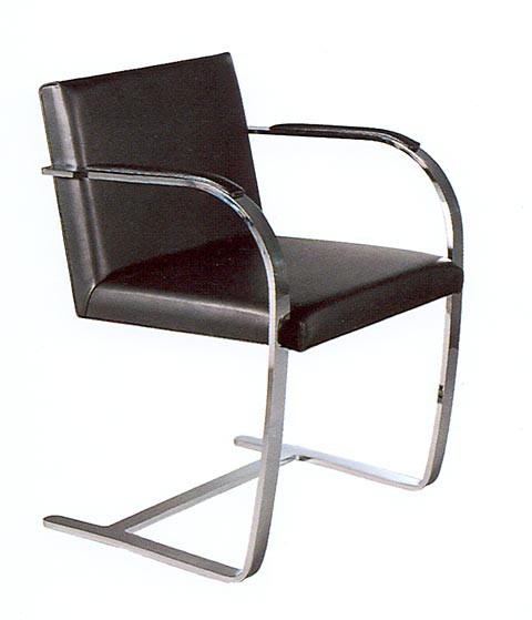 Brno Chair by Ludwig Mies van der Rohe 1929 (tan anilinleather)