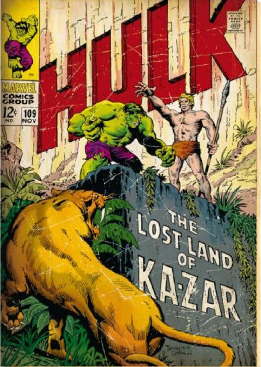 Hulk retro cover comic