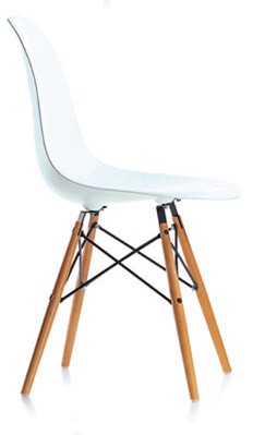 DSW Plasticchair Sidechair by Charles Eames 1950 (Polypropylen schwarz)
