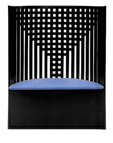 Willow armchair by Charles Rennie Mackintosh 1904 (cashmere black)