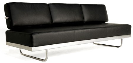 Verwandlungs - Sofa  LC5 - F by Le Corbusier (Anilinleder schwarz)
