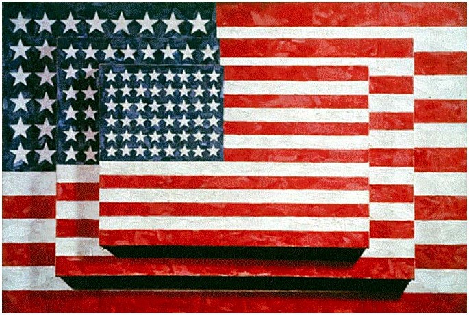 Jasper Johns Three Flags  USA 1958