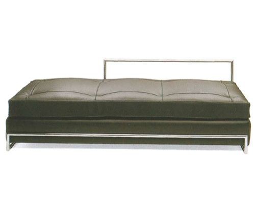 Daybed by Eileen Gray 1925 (Anilinleder rot)