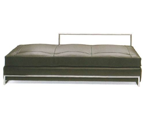 Daybed by Eileen Gray 1925 (Anilinleder schwarz)