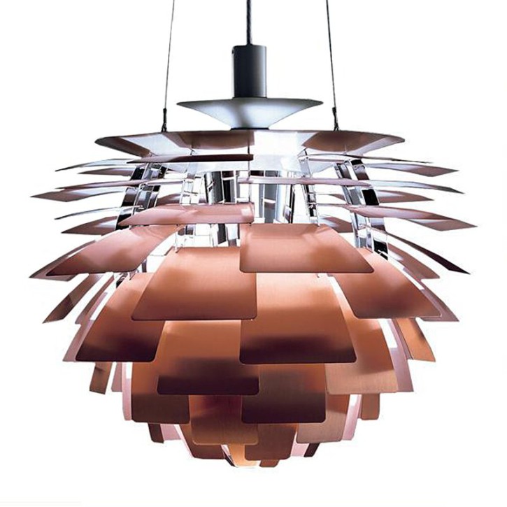 Artichoke Pendelleuchte in Kupfer inspired by Poul Henningsen 1958