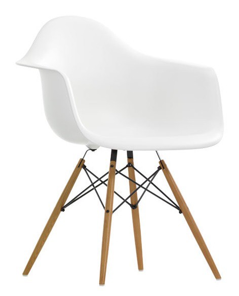 DAW Armchair by Charles Eames 1948 (Polypropylen weiß)