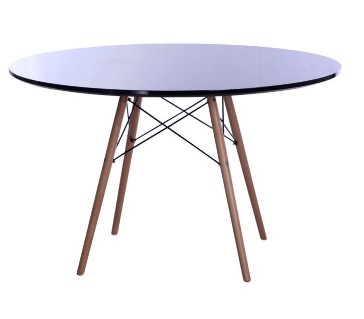 DAW Esstisch by Charles Eames (Laminiert schwarz)
