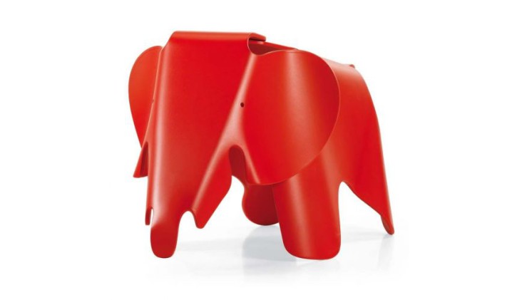 Elephant Chair by Charles & Ray Eames 1945 (Polypropylen blau)