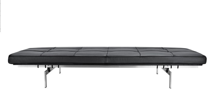 Daybed Liege PK80 by Poul Kjaerholm 1958 (Anilinleder schwarz)