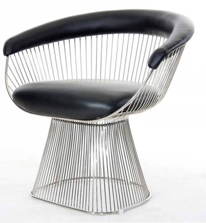 Platner Chair Armlehnstuhl by Warren Platner 1965 (Kaschmir rot)